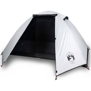 vidaXL Tent 2-persoons 224x248x118 cm 185T taft wit