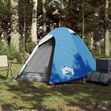 vidaXL Tent 2-persoons waterdicht blauw