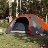 vidaXL-Tent-4-persoons-300x250x132-cm-185T-taft-grijs-en-oranje