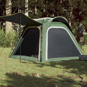 Tent 4-persoons 240x221x160 cm 185T taft groen
