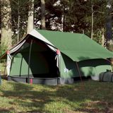 vidaXL Tent 2-persoons waterdicht groen