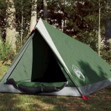 vidaXL Tent 2-persoons waterdicht groen