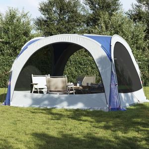 vidaXL Partytent 360x360x215 cm 185T taft blauw