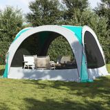 vidaXL Partytent 360x360x215 cm 185T taft groen