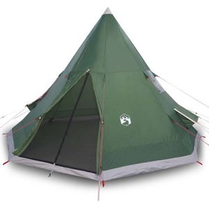 vidaXL Tent 4-persoons waterdicht groen