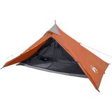 vidaXL-Tent-1-persoons-waterdicht-grijs-en-oranje