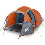 vidaXL-Tent-4-persoons-360x135x105-cm-185T-taft-grijs-en-oranje