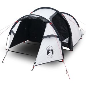 vidaXL Tent 4-persoons 360x135x105 cm 185T taft wit
