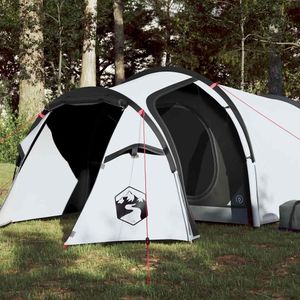 vidaXL - Tunneltent - 2-persoons - waterdicht - verduisterend - stof - wit
