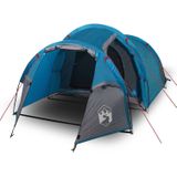 vidaXL Tent 3-persoons waterdicht blauw