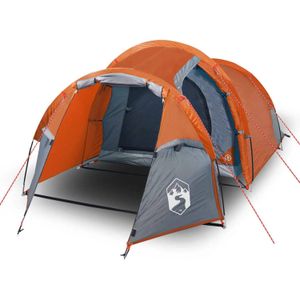 vidaXL-Tent-3-persoons-370x185x116-cm-185T-taft-grijs-en-oranje