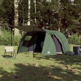 vidaXL Tent 4-persoons waterdicht groen