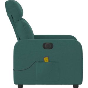 vidaXL - Massagestoel - Donkergroen - Elektrisch Verstelbaar - 6 Massagepunten