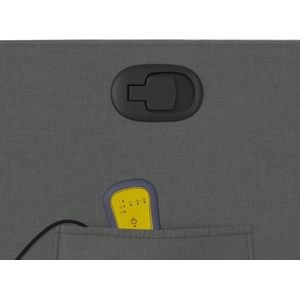 vidaXL - Sta-op-massagestoel - Donkergrijs - Stof - Verstelbaar