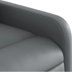 vidaXL Sta-op-massagestoel - Verstelbaar - Kunstleer - Grijs