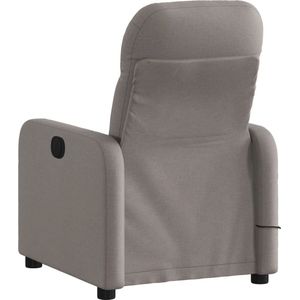 vidaXL - Massagestoel - Verstelbaar - Taupe - Stof