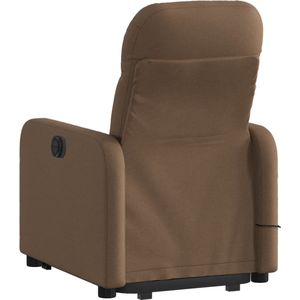 vidaXL Sta-op-massagestoel - Bruin - Stof - Verstelbaar met Massagefunctie