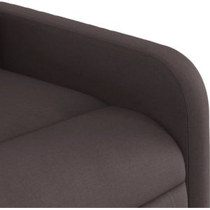 vidaXL Sta-op-massagestoel - Donkerbruin - Stof - Verstelbaar met Massagefunctie