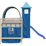 Gordijnen - Tunnel - Toren - Blauw - 100% Polyester