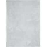 Teppich huarte Kurzflor Weich und Waschbar Grau 160x230 cm Vidaxl