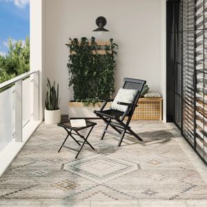 vidaXL Teppich ARBIZU Indoor und Outdoor Vintage-Design 240x340 cm