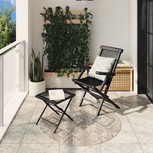 vidaXL Vloerkleed ARBIZU - Vintage Stijl - Ø 120 cm - Polypropeen
