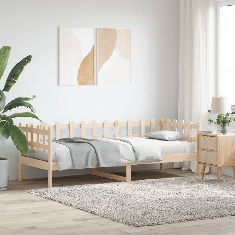 vidaXL - Slaapbank - Massief Grenenhout - 90x200 cm