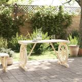 Gartentisch 115x55x65 cm Massivholz Tanne Vidaxl