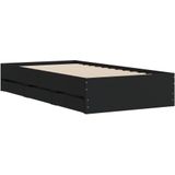 VidaXL-Bedframe-met-lades-bewerkt-hout-zwart-100x200-cm