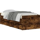 vidaXL - Bedframe - met - lades - gerookt - eikenkleurigx200 - cm