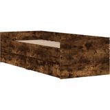vidaXL - Bedframe - met - lades - gerookt - eikenkleurigx200 - cm