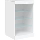 vidaXL Dressoir met LED-verlichting 41x37x67 cm wit