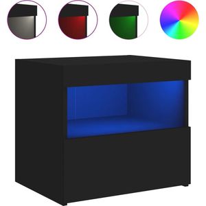 vidaXL-Nachtkastje-met-LED-verlichting-50x40x45-cm-zwart