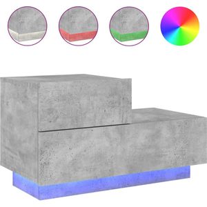 vidaXL-Nachtkastje-met-LED-verlichting-70x36x40,5-cm-betongrijs