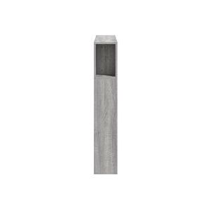 vidaXL Hoofdeinde met LED 100x18,5x103,5 cm bewerkt hout grijs sonoma