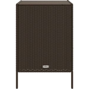 vidaXL Tuinkast 55x59x80 cm poly rattan bruin