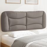 vidaXL - Hoofdbordkussen - 140 - cm - stof - taupe
