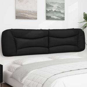 vidaXL - Hoofdbordkussen - 200 - cm - kunstleer - zwart