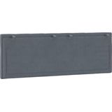 vidaXL - Hanko - Hoofdbordkussen - Donkergrijs - Fluweel - 120 cm