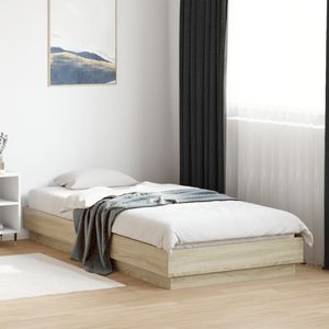 vidaXL - Bedframe - Hout - Sonoma Eikenkleurig - Zonder Matras