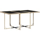 vidaXL - 7-delige - Tuinset - met - kussens - poly - rattan - beige
