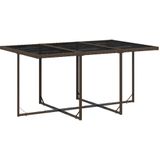 vidaXL 11-delige Tuinset met kussens poly rattan bruin