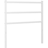vidaXL Hoofdbord 90 cm metaal wit