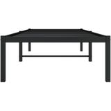 vidaXL Bettgestell Metall Schwarz 75x190 cm
