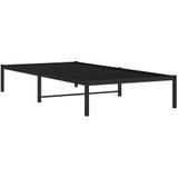 vidaXL Bedframe metaal zwart 100x200 cm
