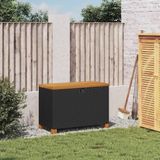 vidaXL-Tuinbox-80x40x48-cm-poly-rattan-en-acaciahout-zwart