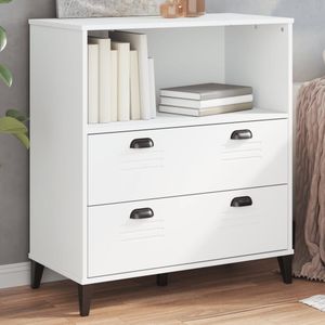 vidaXL - VIKEN - Boekenkast - Wit - Bewerkt Hout