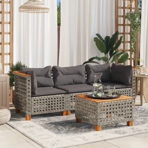 Cane-Line Nest Outdoor 3-zits loungebank wit