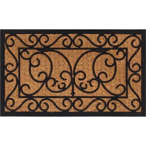 vidaXL-Deurmat-rechthoekig-45x75-cm-rubber-en-kokosvezel