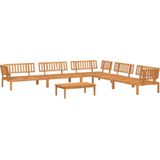 vidaXL - 6-delige - Loungeset - pallet - massief - acaciahout